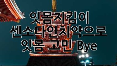잇몸🦷지킴이! 센소다인치약🪥으로 잇몸 고민 Bye~! 👋